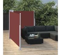 vidaXL Auvent latéral rétractable 100 x 600 cm Marron résistant aux UV pour terrasse et jardin
