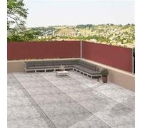 vidaXL Windscherm uittrekbaar 117x1200 cm bruin318057 Marron G