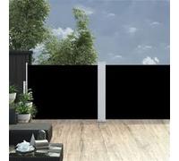 Vidaxl Auvent Latéral Rétractable Noir 120 X 1000 Cm Noir