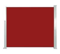 Windscherm uittrekbaar 120x300 cm rood45362