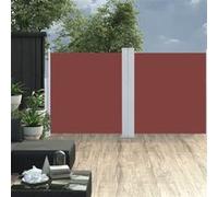 Windscherm uittrekbaar 120x600 cm bruin48451