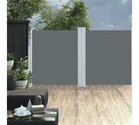 vidaXL Auvent latéral rétractable Anthracite 140 x 600 cm Résistant aux UV