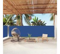 Windscherm uittrekbaar 160x1000 cm blauw318034