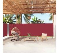 Vidaxl Auvent Latéral Rétractable Rouge 180x1000 Cm Rouge