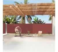 Vidaxl Auvent Latéral Rétractable Marron 180x1200 Cm Marron