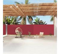 Vidaxl Auvent Latéral Rétractable Rouge 180x1200 Cm Rouge