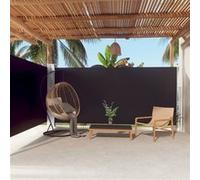 Vidaxl Auvent Latéral Rétractable Noir 180x600 Cm Noir