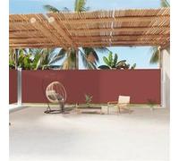 Vidaxl Auvent Latéral Rétractable Marron 200x1200 Cm Marron
