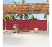 Vidaxl Auvent Latéral Rétractable Rouge 200x1200 Cm Rouge
