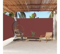 Vidaxl Auvent Latéral Rétractable Marron 200x600 Cm Marron