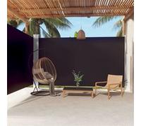 vidaXL Windscherm uittrekbaar 220x600 cm zwart318012 Noir G