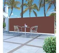 vidaXL Auvent latéral rétractable 160 x 500 cm Marron multicolore