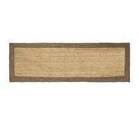 vidaXL Zjxsneh Tapis rectangulaire moderne en jute fait à la main Style intérieur de luxe Gris 80 x 200 cm