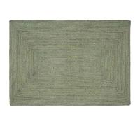 vidaXL Zjxsneh Tapis rectangulaire moderne et doux en jute fait à la main Vert olive 120 x 170 cm Décoration durable de la maison