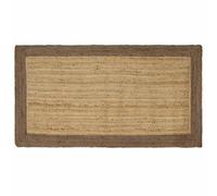 vidaXL Zjxsneh Tapis rectangulaire style intérieur de luxe en jute beige fait à la main Style intérieur 100 x 200 cm