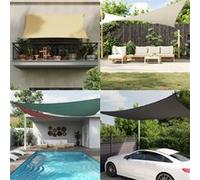 Voile d'Ombrage Tissu Oxford Triangulaire 3,6x3,6x3,6 m Anthracite Taud vidaXL