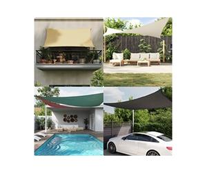 vidaXL Zonnescherm driehoekig 4x4x5,8 m oxford stof geel135617