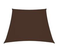 vidaXL Zonnezeil trapezium 2/4x3 m oxford stof bruin135846 Marron G
