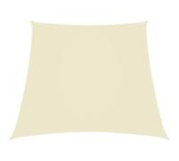 Vidaxl Voile De Parasol Tissu Oxford Trapèze 2/4x3 M Crème