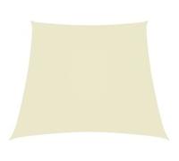vidaXL Zonnezeil trapezium 3/5x4 m oxford stof crÃmekleurig135243