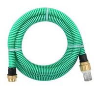 vidaXL Tuyau d'aspiration avec raccords en laiton 7 m 25 mm Vert