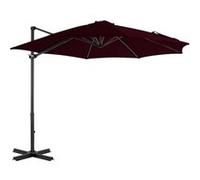 Parasol de Jardin en Porte-à-faux et Poteau en Aluminium Abri Vert vidaXL