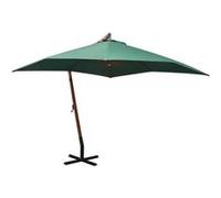 vidaXL Zweefparasol met houten paal 300x300 cm groen42967 Vert G
