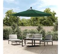 Parasol de Jardin en Porte-à-faux et Lumières LED Mât en Acier Abri Patio vidaXL