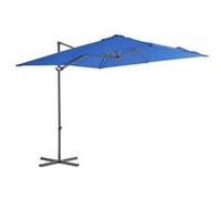 vidaXL Zweefparasol met stalen paal 250x250 cm azuurblauw46991 Bleu G
