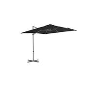 vidaXL Zweefparasol met stalen paal 250x250 cm zwart46990