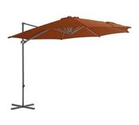 vidaXL Zweefparasol met stalen paal 300 cm terracottakleurig312313 G
