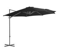 vidaXL Zweefparasol met stalen paal 300 cm zwart46998 Noir G