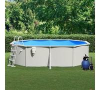 vidaXL Piscine avec pompe filtrante à sable et échelle 490x360x120 cm