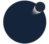 vidaXL Film solaire de piscine flottant PE 356 cm Noir et bleu