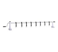 vidaXL Enrouleur de bâche de piscine – base en plastique – longueur 1,37–6,15 m – 7 tubes