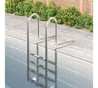 Zwembadladder 54x38x184,5 cm 304 roestvrij staal93453