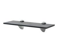 vidaXL Étagère murale en verre Zwevend schap 30 x 20 cm 8 mm Noir