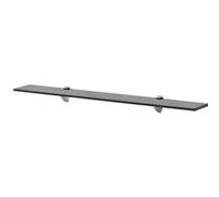 vidaXL Zwevend schap 80x10 cm 8 mm glas243767 Noir G