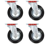 vidaXL16 pcs Roulettes pivotantes 160 mm