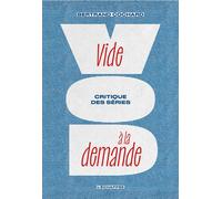 Vide à la demande - Bertrand Cochard - L'echappee - broché - Essai