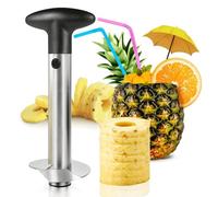 Vide-ananas et trancheuse, [amélioré, renforcé, lame plus épaisse] Extracteur de vide-ananas (noir)