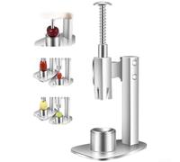 Vide-fruits en acier inoxydable 304 pour cerises, dattes et olives - Dénoyauteur à ressort avec base antidérapante et technologie de coupe à anneau creux