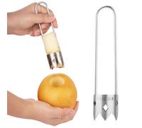 Vide-Graines de Poivre, 2024 Nouveau Amélioré en Acier Inoxydable pour Enlever les Noyaux de Fruits pour Enlever les Noyaux de Pommes pour Vide-Légumes pour Légumes Ustensiles de Cuisine