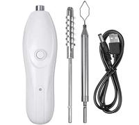 Vide-légumes électrique 1200 mAh rechargeable par USB en ABS avec 2 couteaux en acier inoxydable, également idéal pour écailler le poisson dans la cuisine, les ustensiles de cuisine