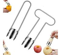 Vide-légumes multifonction en acier inoxydable, épépineur de poivrons rouges, tomates, pommes, avec trou de suspension pratique.
