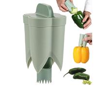 Vide-, outil 2 en 1 pour couper et dessécher rapidement les poivrons