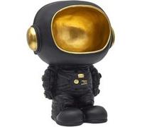 AltoBuy Vide-Poche Astronaute en polyrésine Noir et dorée