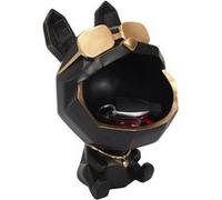 Vide-Poche Chien à Lunettes Géométrique Noir et Or - LOOKY - ALTOBUY Noir