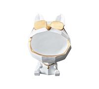 - Vide poche chien lunettes dorï¿½es origami blanc et dorï¿½