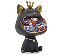 Vide-poche déco Chat Noir et son Assortiment de 30 chocolats Milka Kinder Daim Célébrations Idée cadeau Originale à Offrir